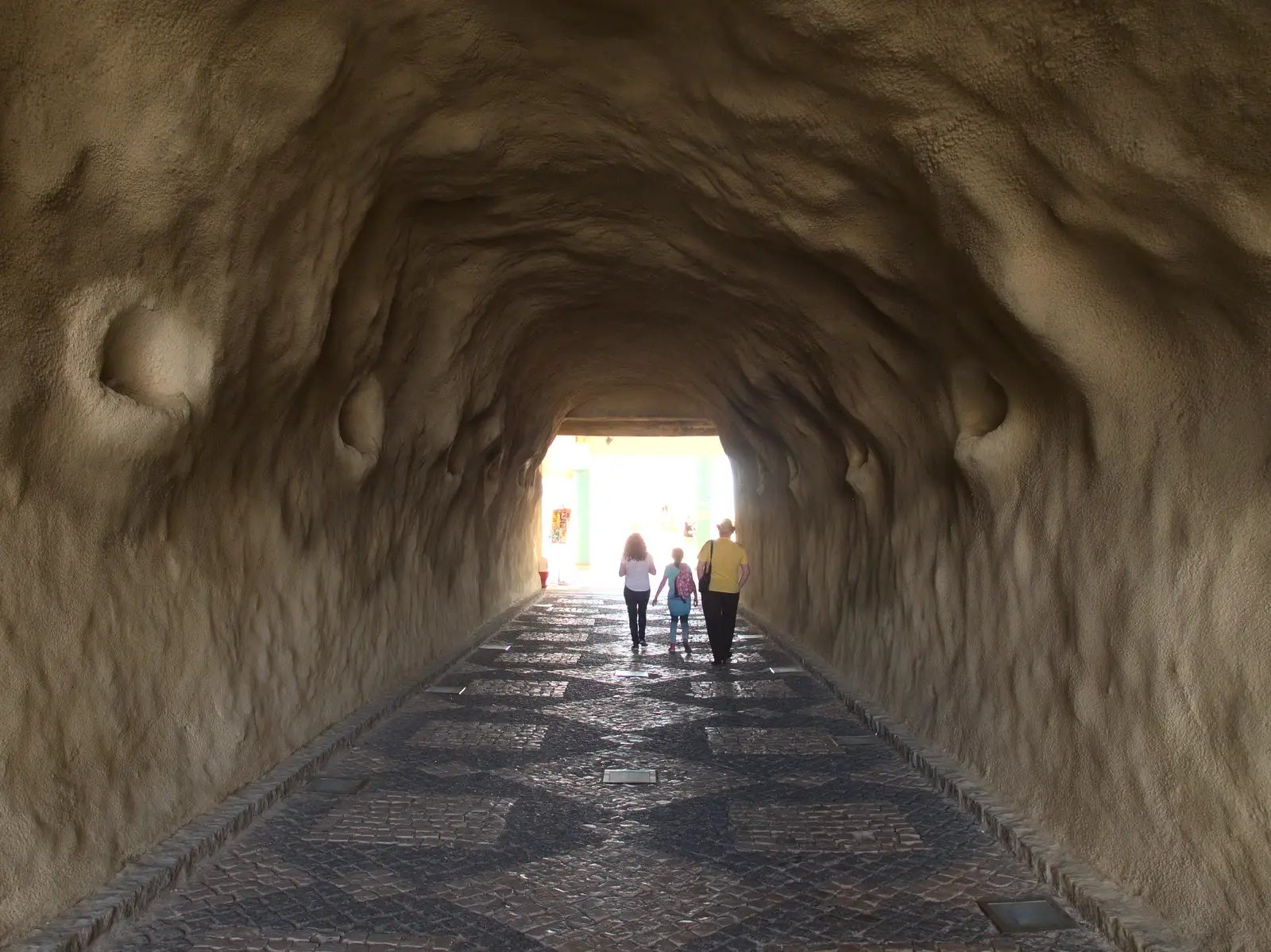 The artificial cave/tunnel to the beach, from Last Days and the Journey Home, Albufeira, Portugal - 9th April 2016