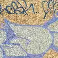 Pebble-dash graffiti, Last Days and the Journey Home, Albufeira, Portugal - 9th April 2016