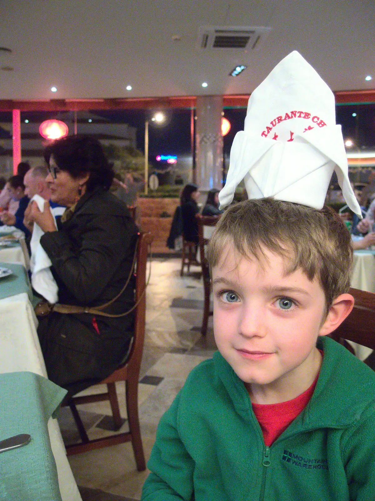 Fred's got a bishop's hat on, from Last Days and the Journey Home, Albufeira, Portugal - 9th April 2016