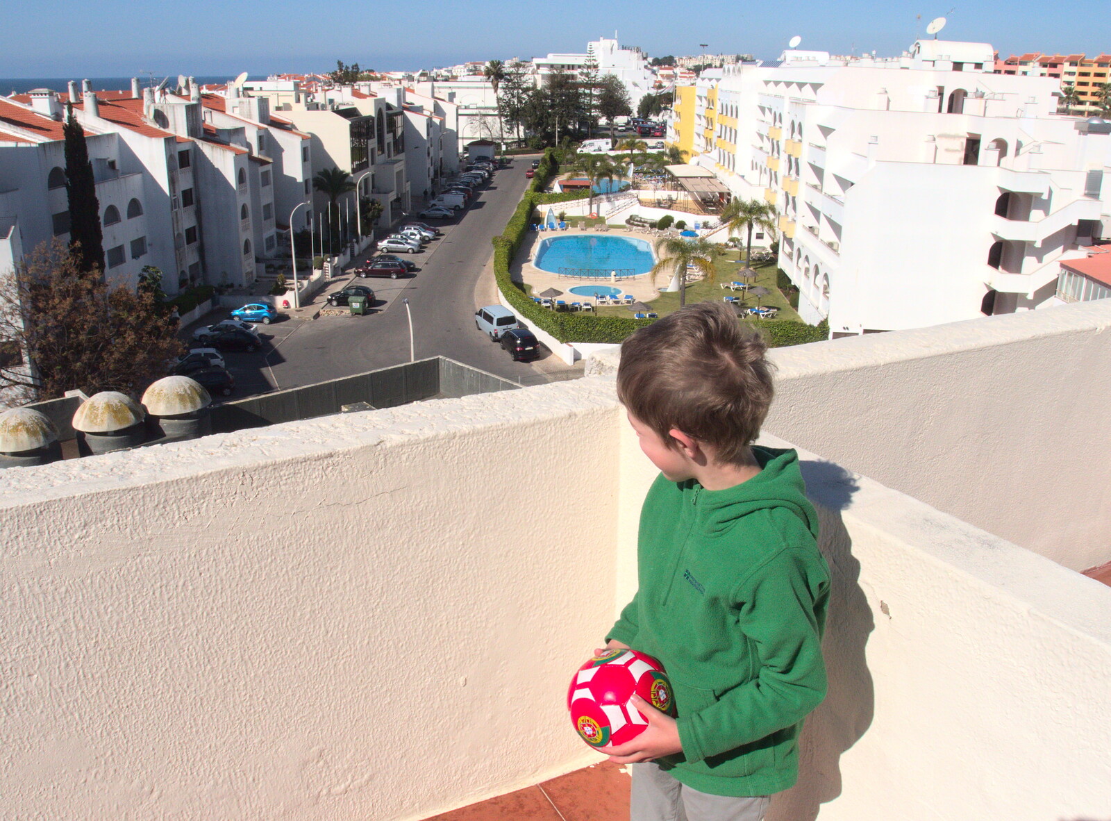 Fred had been pestering us to visit the roof from Last Days and the Journey Home, Albufeira, Portugal - 9th April 2016