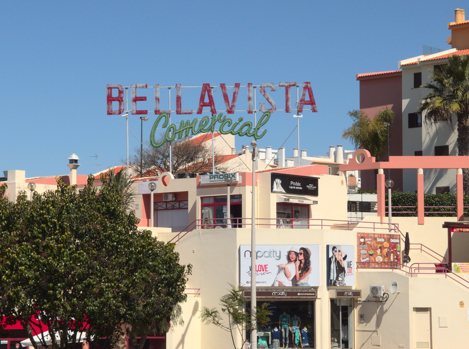 An old sign for Bellavista Comercial from Last Days and the Journey Home, Albufeira, Portugal - 9th April 2016