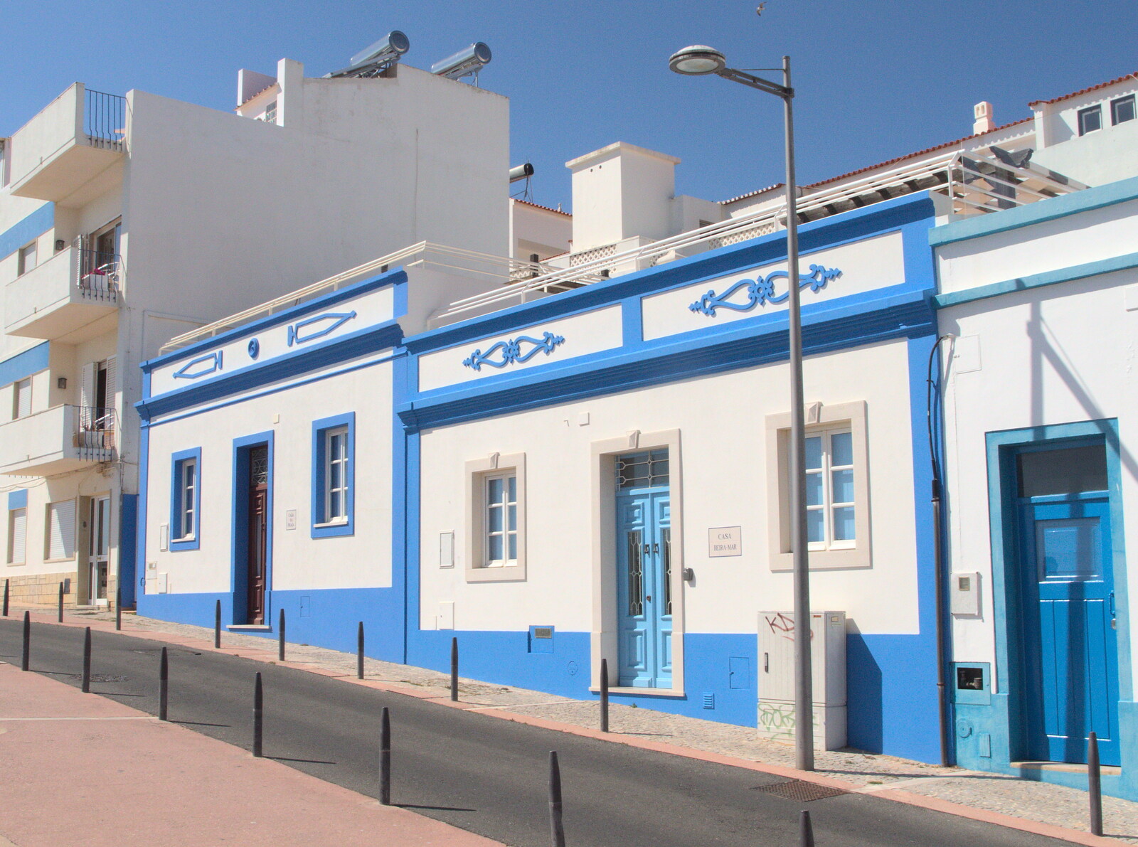 Blue and white buildings from Last Days and the Journey Home, Albufeira, Portugal - 9th April 2016