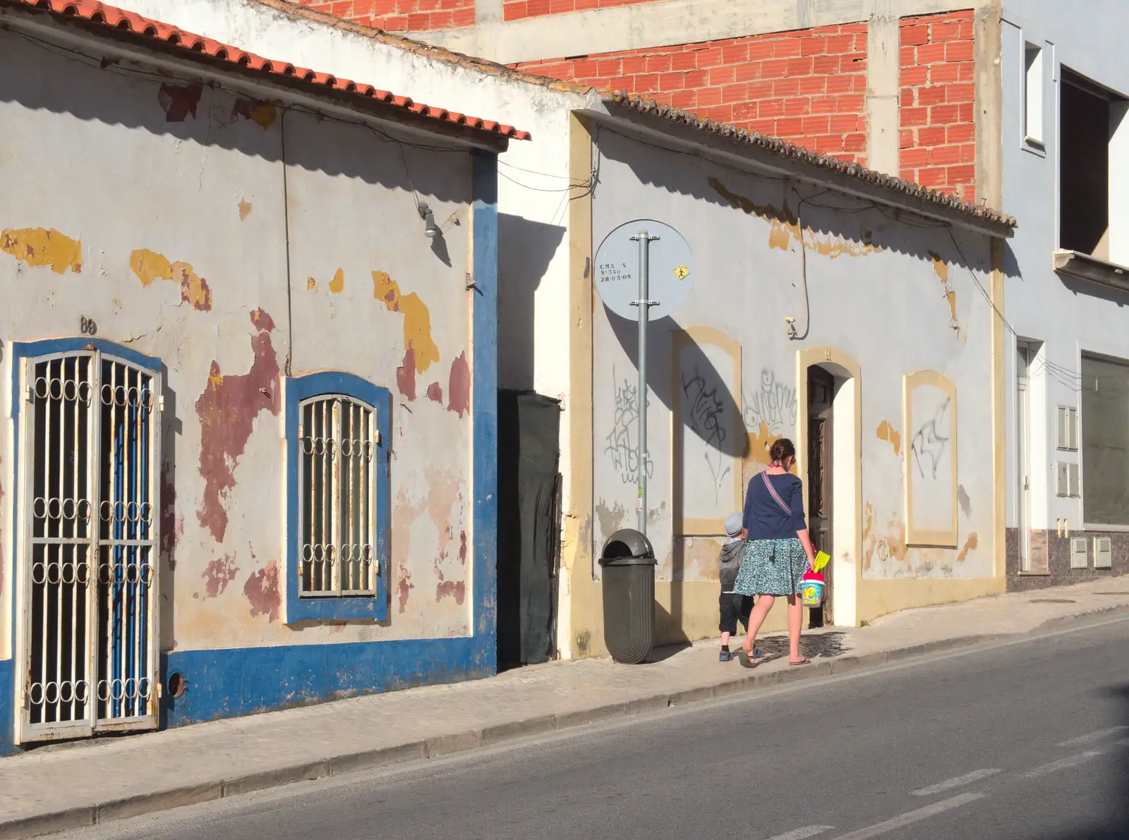 Walking back from the beach, from Last Days and the Journey Home, Albufeira, Portugal - 9th April 2016