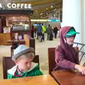 The boys at an airport café, Last Days and the Journey Home, Albufeira, Portugal - 9th April 2016