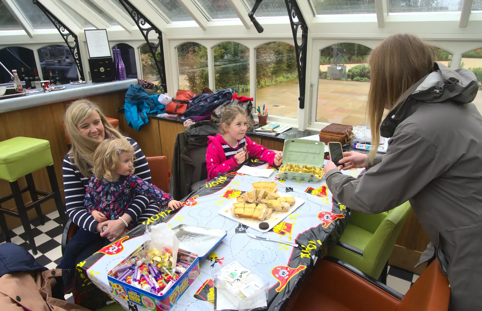 Bits of cake, from Harry's Pirate Party, The Oaksmere, Brome, Suffolk - 16th April 2016