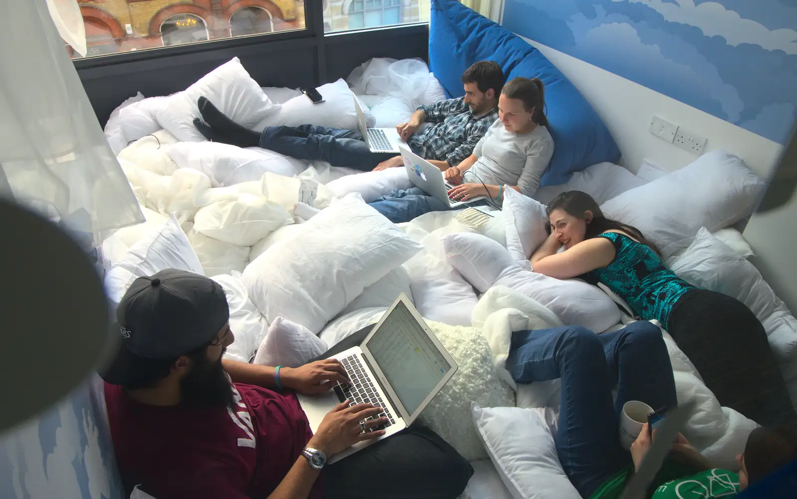 Life in the 'cloud' room, from A SwiftKey Innovation Week, Southwark, London - 22nd April 2016