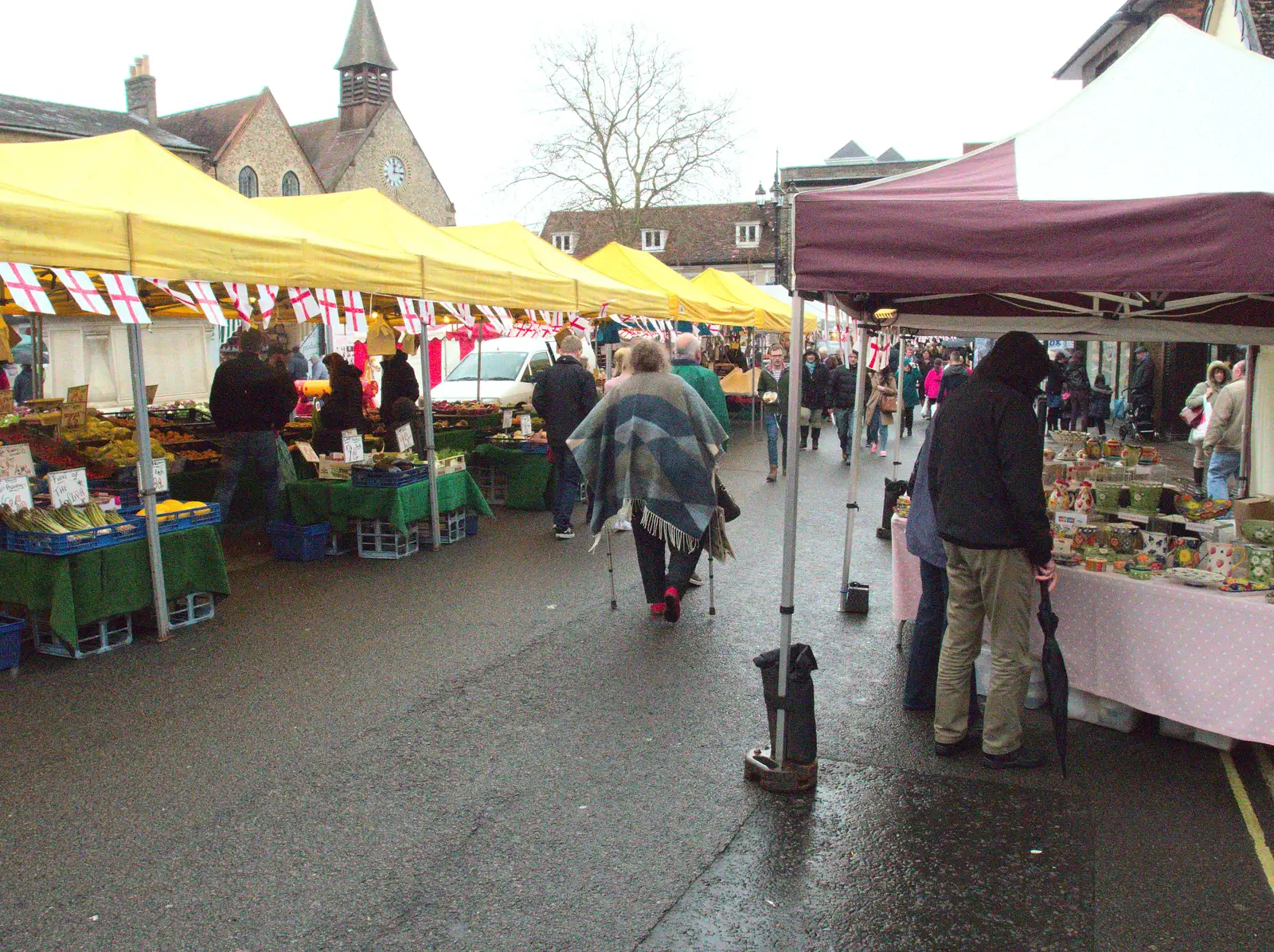 Bury Market, from The East Anglian Beer Festival, Bury St Edmunds, Suffolk - 23rd April 2016