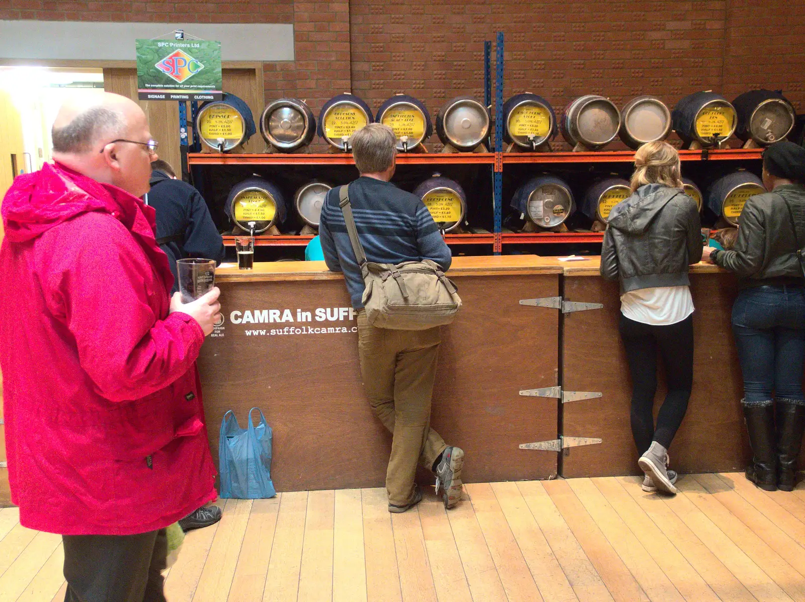 Marc props up the bar, from The East Anglian Beer Festival, Bury St Edmunds, Suffolk - 23rd April 2016