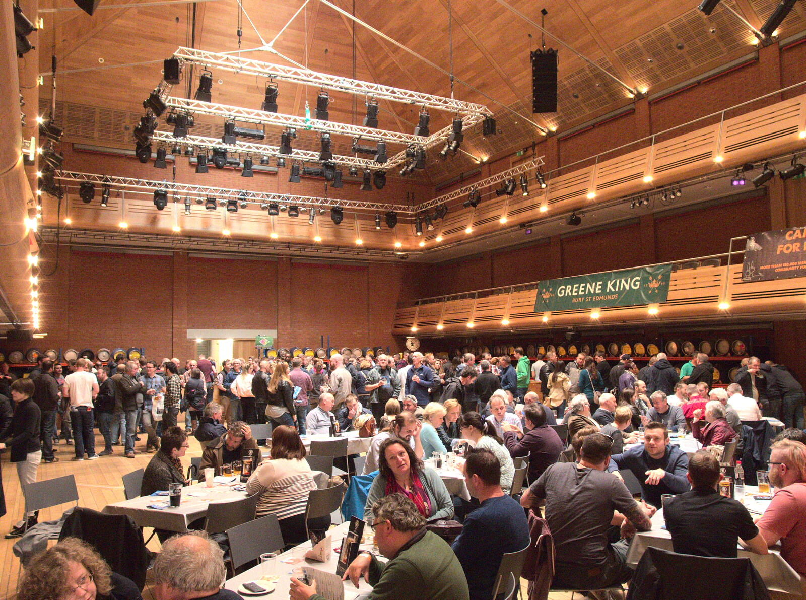 The hall soon fills up from The East Anglian Beer Festival, Bury St Edmunds, Suffolk - 23rd April 2016
