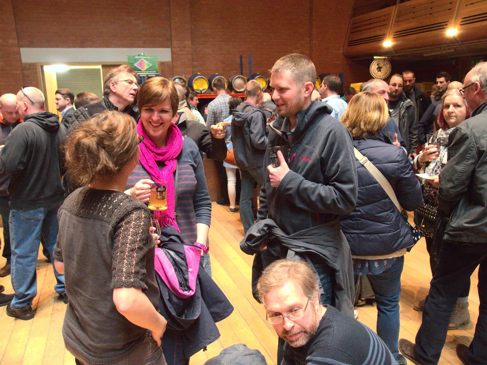 Marc has a little sit-down, from The East Anglian Beer Festival, Bury St Edmunds, Suffolk - 23rd April 2016