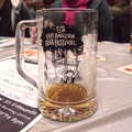 Nosher's half-pint glass, The East Anglian Beer Festival, Bury St Edmunds, Suffolk - 23rd April 2016