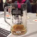 Nosher's half-pint glass, The East Anglian Beer Festival, Bury St Edmunds, Suffolk - 23rd April 2016