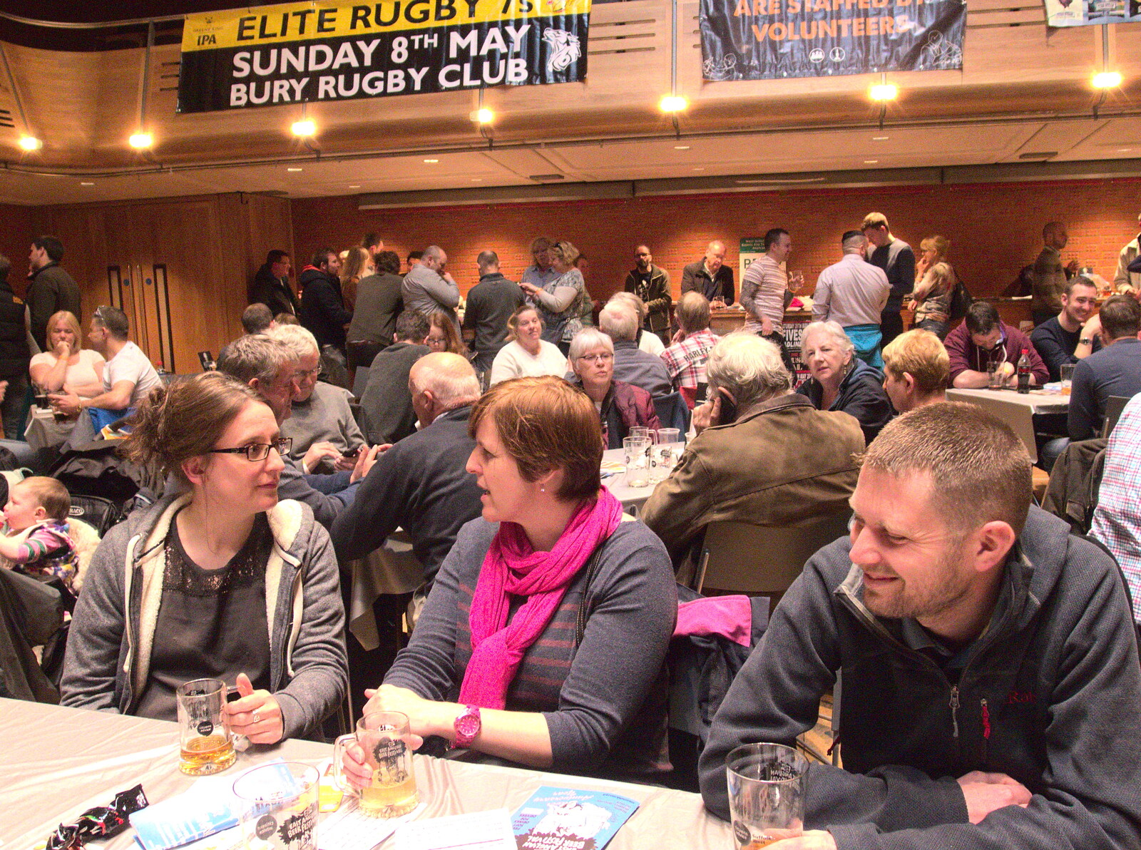 Table conversation from The East Anglian Beer Festival, Bury St Edmunds, Suffolk - 23rd April 2016