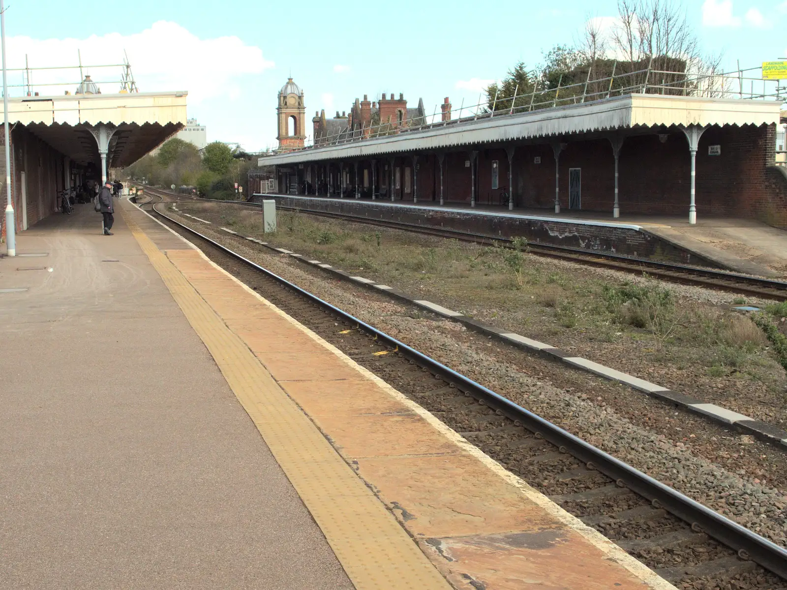 Bury's railway station is an odd place, from The East Anglian Beer Festival, Bury St Edmunds, Suffolk - 23rd April 2016