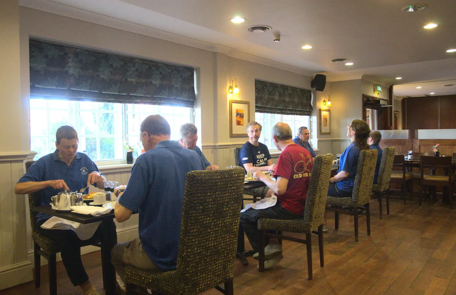 It's breakfast o'clock, from The BSCC Cycling Weekender, Outwell, West Norfolk - 7th May 2016