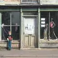 Fred by the derelict shop's window, The BSCC Cycling Weekender, Outwell, West Norfolk - 7th May 2016