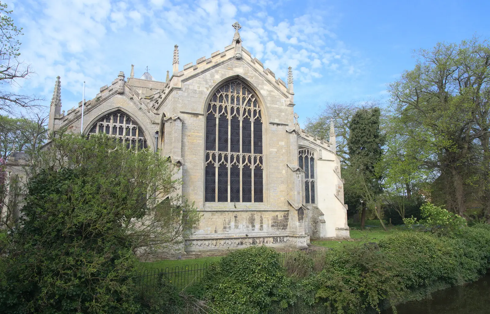 The nave window of St. Clement, from The BSCC Cycling Weekender, Outwell, West Norfolk - 7th May 2016