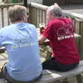 Marc and DH's his'n'hers tee-shirts, The BSCC Cycling Weekender, Outwell, West Norfolk - 7th May 2016