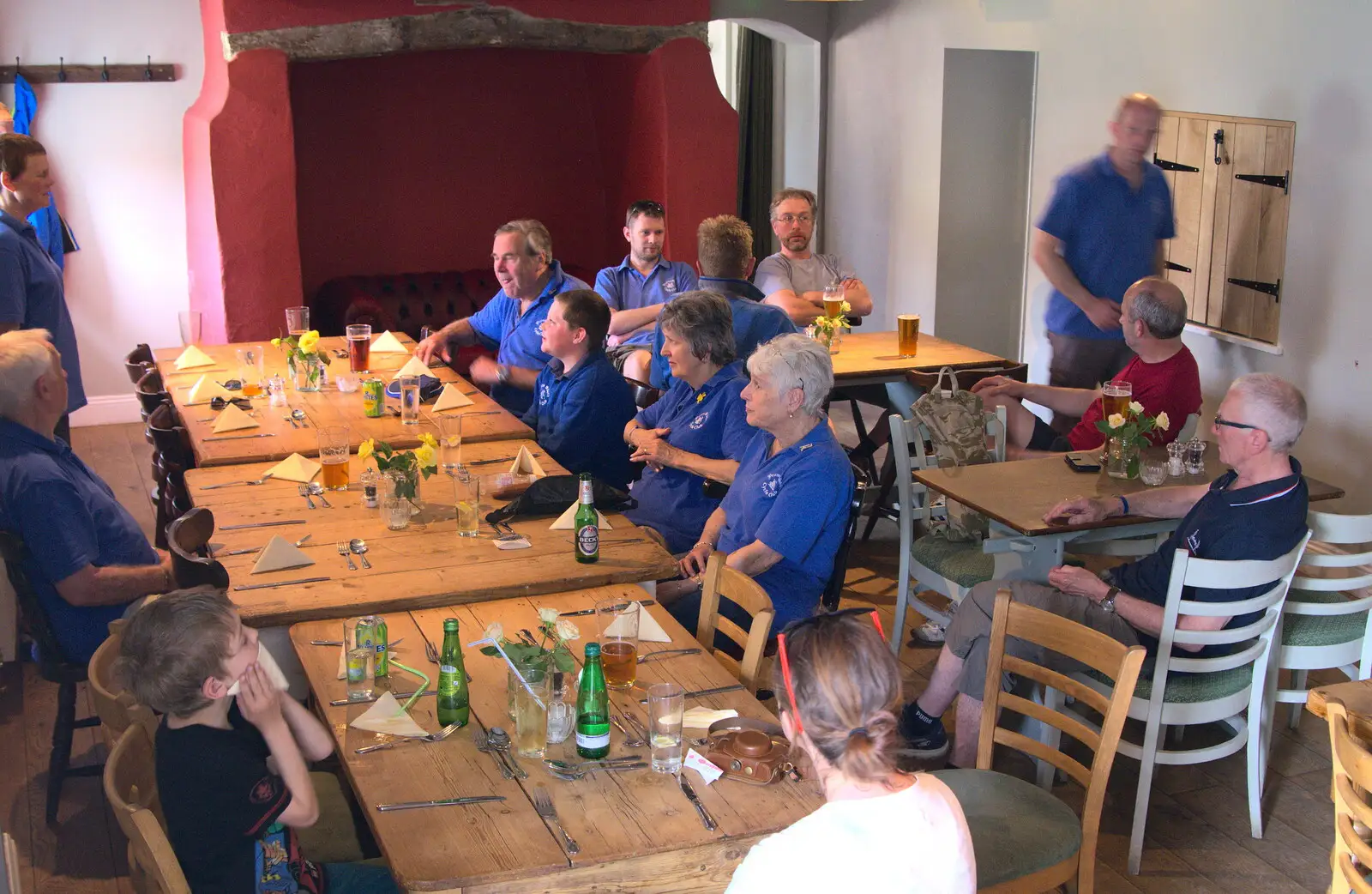 The BSCC does lunch, from The BSCC Cycling Weekender, Outwell, West Norfolk - 7th May 2016