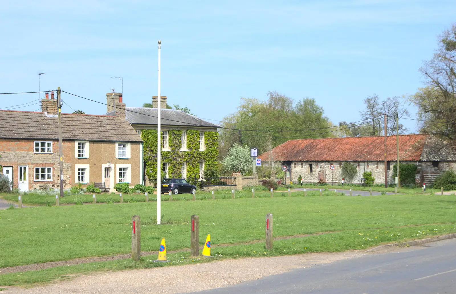 Shouldham's village green, from The BSCC Cycling Weekender, Outwell, West Norfolk - 7th May 2016