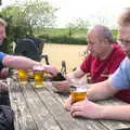 Gaz, DH and Marc, The BSCC Cycling Weekender, Outwell, West Norfolk - 7th May 2016