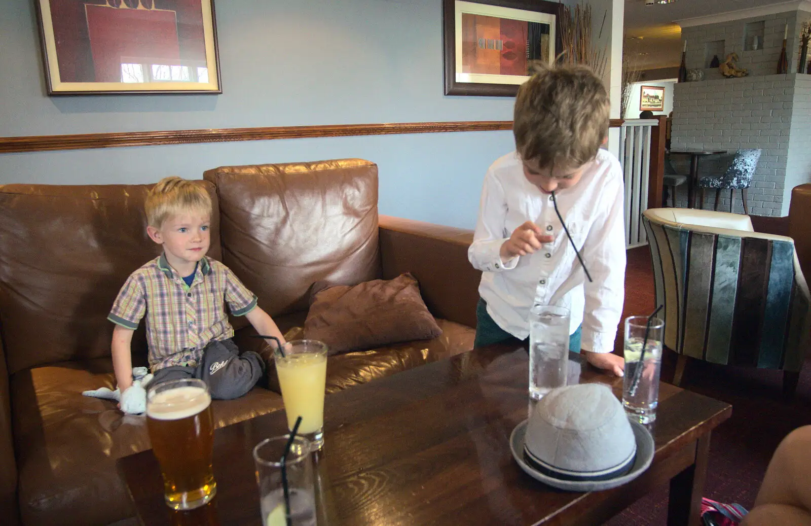 The boys are dressed for dinner, from The BSCC Cycling Weekender, Outwell, West Norfolk - 7th May 2016