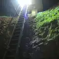 The ladder down in to the neolithic flint mine, A Trip to Grime's Graves, Thetford, Norfolk - 8th May 2016