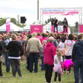 People gather near the stage, Isobel's Race for Life, Costessey, Norwich - 15th May 2016
