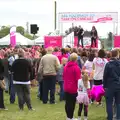 People gather near the stage, Isobel's Race for Life, Costessey, Norwich - 15th May 2016