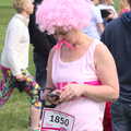 Comedy pink wig, Isobel's Race for Life, Costessey, Norwich - 15th May 2016
