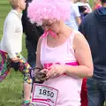 Comedy pink wig, Isobel's Race for Life, Costessey, Norwich - 15th May 2016