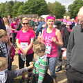 Isobel, Grandad and the boys, Isobel's Race for Life, Costessey, Norwich - 15th May 2016