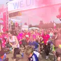 The race starts in a cloud of red smoke, Isobel's Race for Life, Costessey, Norwich - 15th May 2016