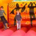 Harry and Fred bounce around, Isobel's Race for Life, Costessey, Norwich - 15th May 2016