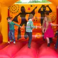 There's more of a crowd on the bouncy castle, Isobel's Race for Life, Costessey, Norwich - 15th May 2016