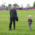 Grandad and Harry again, Isobel's Race for Life, Costessey, Norwich - 15th May 2016