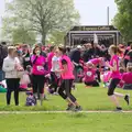 Runners mingle with the crowds, Isobel's Race for Life, Costessey, Norwich - 15th May 2016