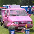 A very pink Reliant, Isobel's Race for Life, Costessey, Norwich - 15th May 2016