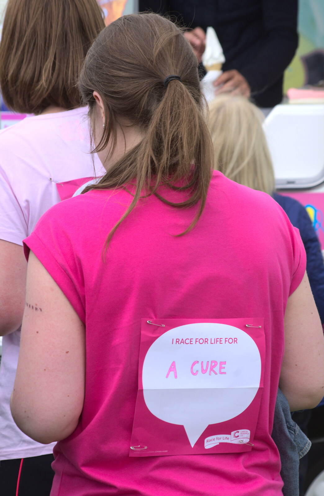 Signs of support from Isobel's Race for Life, Costessey, Norwich - 15th May 2016