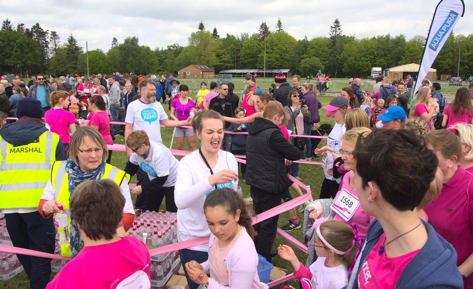 At the finishing line from Isobel's Race for Life, Costessey, Norwich - 15th May 2016