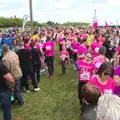 A big crowd of finishers, Isobel's Race for Life, Costessey, Norwich - 15th May 2016