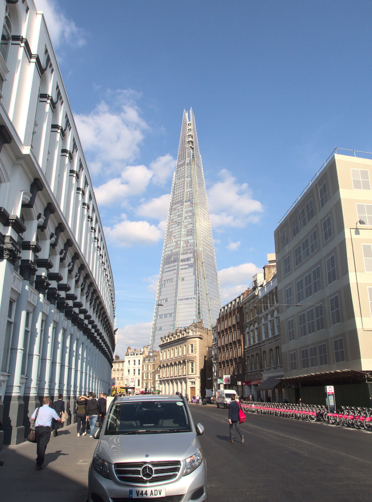 The Shard as seen from Southwark Street from The BBs at New Buckeham, and Beers at Katzenjammer's, London - 16th May 2016