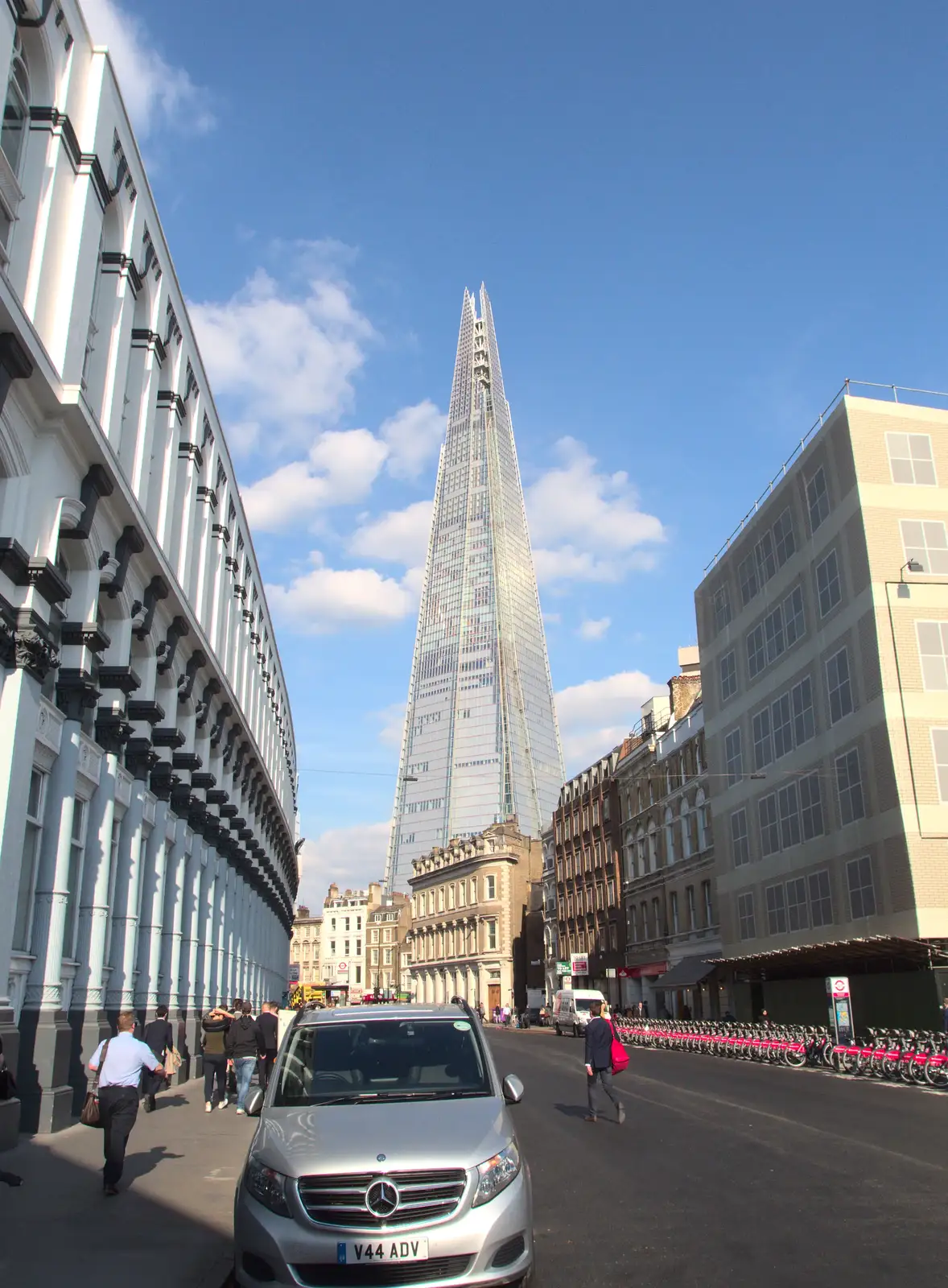 The Shard as seen from Southwark Street, from The BBs at New Buckeham, and Beers at Katzenjammer's, London - 16th May 2016