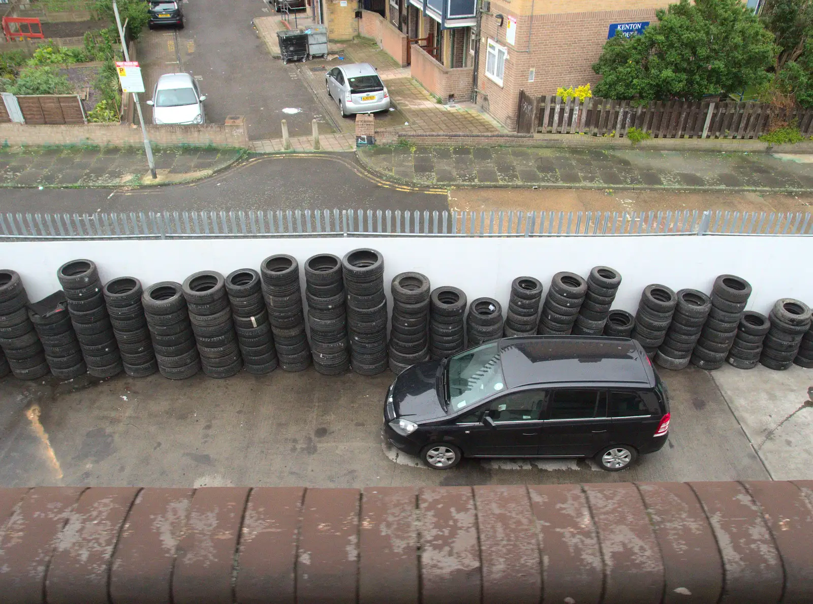 There's a big tyre collection by Kenton House, from The BSCC at the Wortwell Bell, Wortwell, Norfolk - 26th May 2016