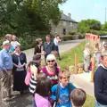 The crowds assembled outside the pool, The Grand Re-opening of the Chagford Lido, Chagford, Devon - 28th May 2016