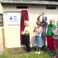 The pool is officially opened, The Grand Re-opening of the Chagford Lido, Chagford, Devon - 28th May 2016