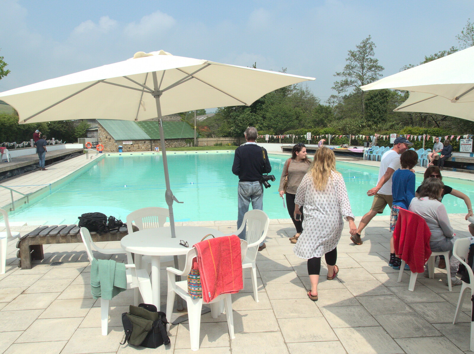 It's almost like the Bahamas or something from The Grand Re-opening of the Chagford Lido, Chagford, Devon - 28th May 2016