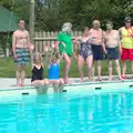 The committee gets ready for the first swim, The Grand Re-opening of the Chagford Lido, Chagford, Devon - 28th May 2016