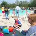 Grandma J and Harry hang out, The Grand Re-opening of the Chagford Lido, Chagford, Devon - 28th May 2016