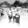 The lifeguard team pose for a press photo, The Grand Re-opening of the Chagford Lido, Chagford, Devon - 28th May 2016